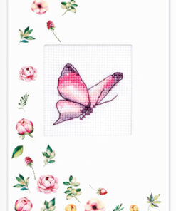 Luca-S Butterfly wenskaart borduren SP-103
