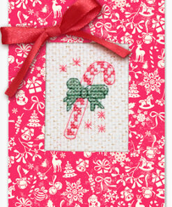 Luca-S Christmas Candy wenskaart borduren SP-41