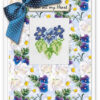Luca-S Flower wenskaart borduren SP-42