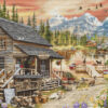 Luca-S Log Cabin General Store B2413