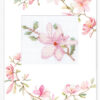 Luca-S Pink Flower wenskaart borduren SP-85