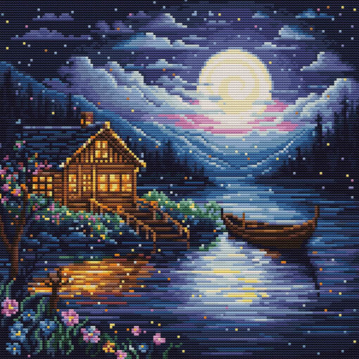 Luca-S Spring Night Petit Point borduren (pakket) G701