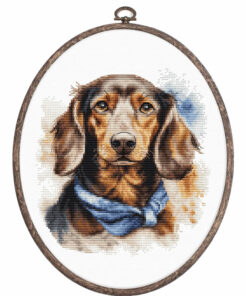 Luca-S The Dachshund borduren (pakket) BC222 inclusief borduurring