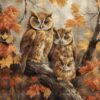 Luca-S The Owls Family borduren (pakket) BU5045