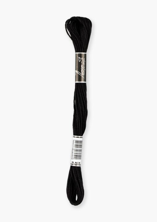 Luca-S Zwart borduurgaren 8 meter ( DMC 310 / Anchor 403 )