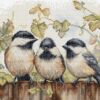 Luca-S Chickadees On The Fence BU5066