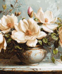 Luca-S The Mysterious Magnolias GOLD Petit Point G707