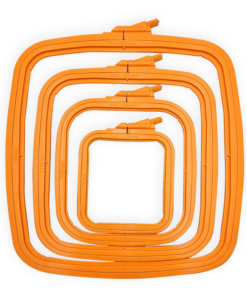 Nurge borduurring rechthoekig 14.5x16.5 cm Oranje