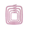 Nurge borduurring rechthoekig 19.5x22 cm Roze