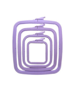Nurge borduurring rechthoekig 14.5x16.5 cm Paars