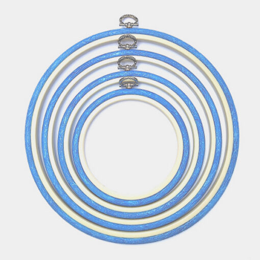 Nurge Flexi borduurring rond 24,5 cm Blauw
