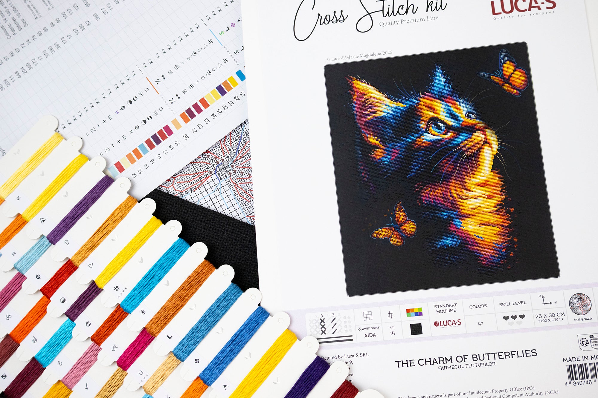 Luca-S The Charm of Butterflies B1432 - Afbeelding 3