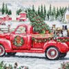 Luca-S BU5101 Red Christmas Truck