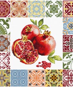 Luca-S B7058 Mosaic Heart of the Pomegranate