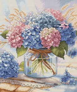 AVA Stitch P052 Hydrangeas in Watercolor