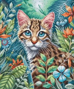 AVA Stitch P074 Kitten in Bloom