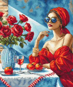 AVA Stitch P134 Lady in Red