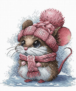 AVA Stitch P073 Little mouse with winter hat