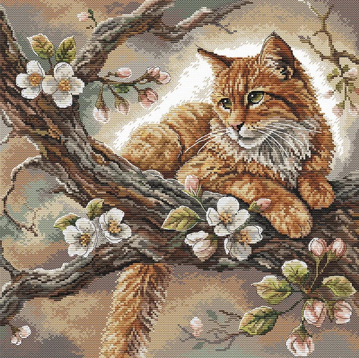 AVA Stitch P059 The Cat on the Apple Tree
