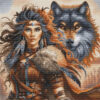 AVA Stitch P076 The Warrior and the Wolf