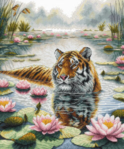 AVA Stitch P121 Tiger Among Water Lilies