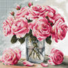AVA Stitch P090 Vase of Roses