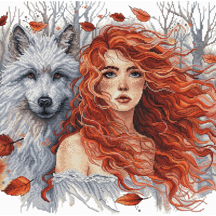 AVA Stitch P049 The Ginger Girl and the Wolf