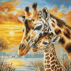 Luca-S Giraffe Cuddle GOLD BU5109 borduren (pakket)