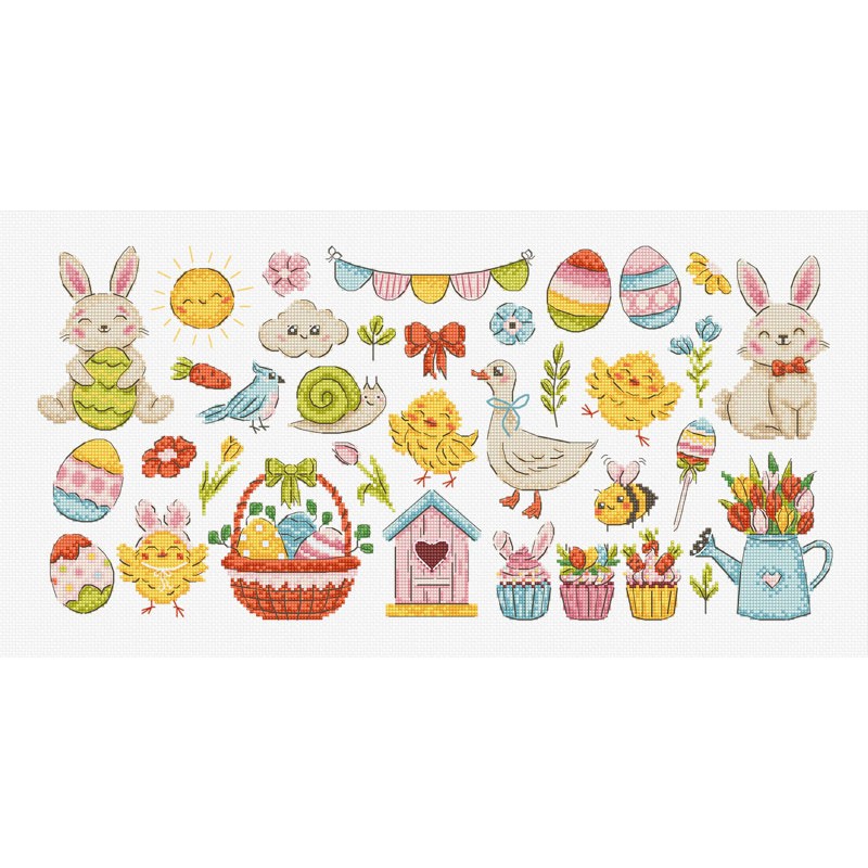 Leti Stitch L9980 Easter Sampler