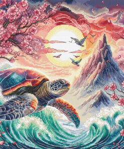 AVA Stitch The Turtle of the Rising Sun P056 borduren (pakket)