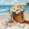Luca-S Azure Beach G735 Petit Point borduren